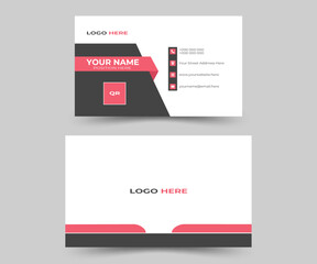 business card design template . Creative and modern business card template.