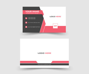 business card design template . Creative and modern business card template.