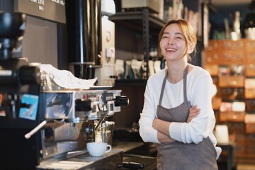 woman in cafe