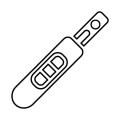 Pregnancy Test Icon In Outline Style