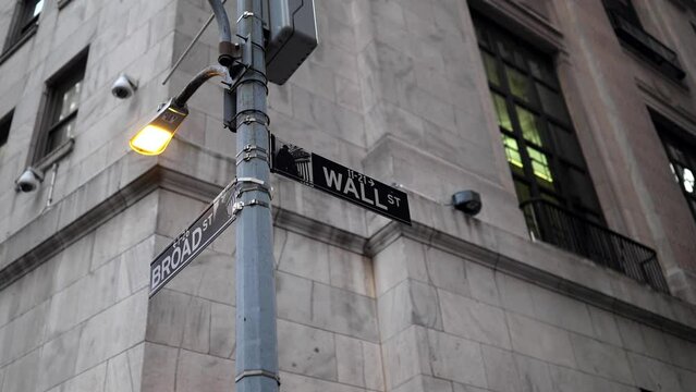 Wall Street Street Sign 