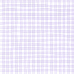 Purple Gingham Hand Drawn Background
