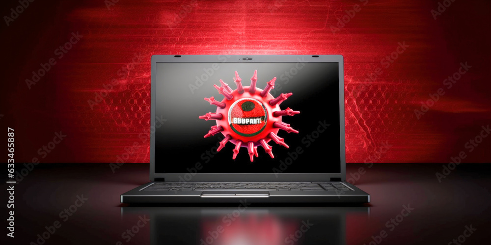 Poster computer virus danger - generative ai