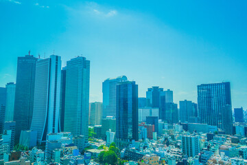 Obraz premium 新宿高層ビル群（東京都新宿区）