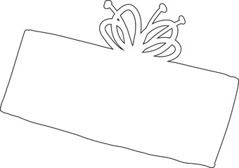 Gift box for decoration and design.