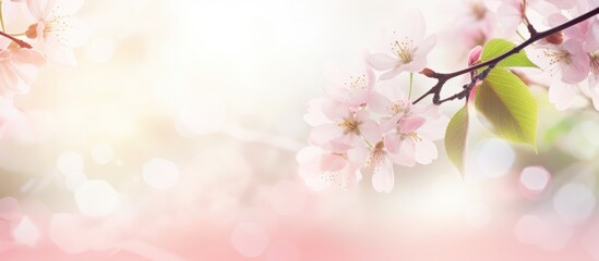 Obraz na płótnie Canvas White blossom on a fruit tree in the springtime with defocused blur white background