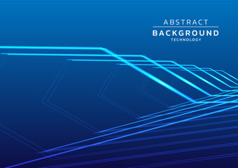 Modern abstract high-speed movement. Dynamic motion light and fast arrows moving on blue background. Futuristic, technology for banner or poster, ads, automotive, presentation