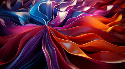 Obraz premium red silk background, generative ai