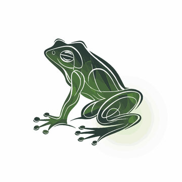 Logo vector illustration of an Frog