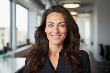 Fototapeta premium Middle aged businesswoman manager in a company office
