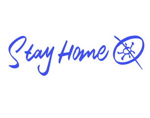 STAY HOME lettering