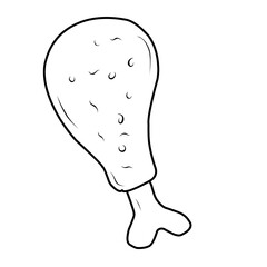 Doodle Chicken Drumstick Food 