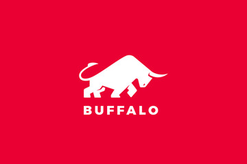 Bull Taurus Ox Logo Abstract Design Silhouette