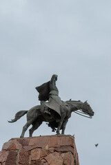 Postcard of the monument to General Güemes. Historical center of Salta