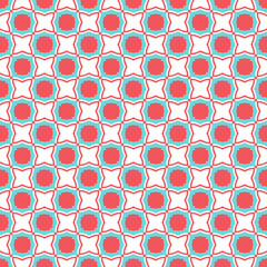 Multi color seamless abstract pattern. Background and backdrop. Multi Colored. Colorful ornamental design. Colored mosaic ornaments. Vector graphic illustration. EPS10.