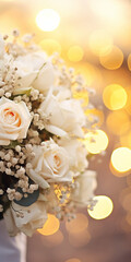 Close-up of elegant flower bouquet blossom