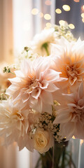 Close-up of elegant flower bouquet blossom