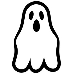 Halloween ghosts illustration design, flat Halloween ghosts element