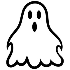 Halloween ghosts illustration design, flat Halloween ghosts element