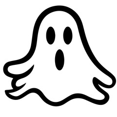 Halloween ghosts illustration design, flat Halloween ghosts element