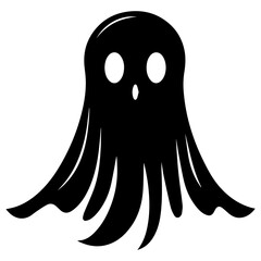 Halloween ghosts illustration design, flat Halloween ghosts element