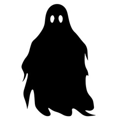 halloween ghosts illustration design, flat halloween ghosts element