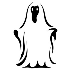 Halloween ghosts illustration design, flat Halloween ghosts element