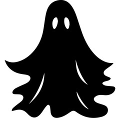 Halloween ghosts illustration design, flat Halloween ghosts element