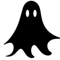 halloween ghosts illustration design, flat halloween ghosts element