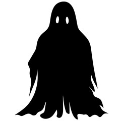 halloween ghosts illustration design, flat halloween ghosts element