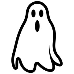 Halloween ghosts illustration design, flat Halloween ghosts element