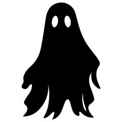 Halloween ghosts illustration design, flat Halloween ghosts element