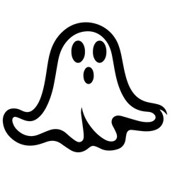 halloween ghosts illustration design, flat halloween ghosts element