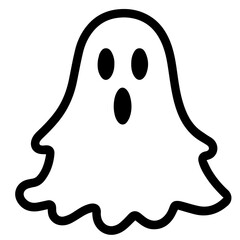 halloween ghosts illustration design, flat halloween ghosts element