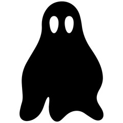 halloween ghosts illustration design, flat halloween ghosts element