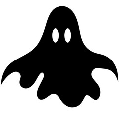 halloween ghosts illustration design, flat halloween ghosts element