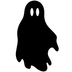 halloween ghosts illustration design, flat halloween ghosts element