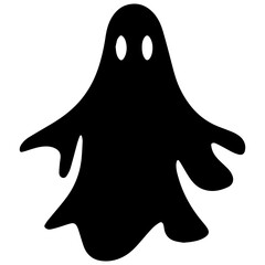 halloween ghosts illustration design, flat halloween ghosts element