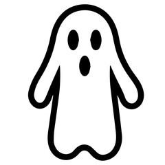 halloween ghosts illustration design, flat halloween ghosts element