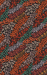 Trendy seamless vector floral liberty pattern background Modern floral design perfect for fashion and decoration