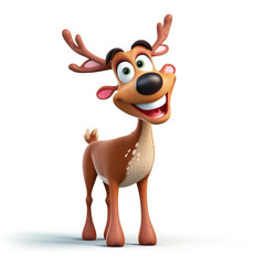christmas funny cartoon character. Background .
