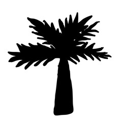 silhouette of a tree