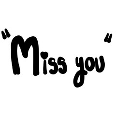 Message is miss you 