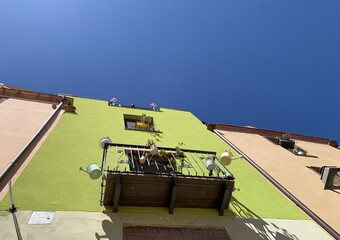 Green building in Bosa, Sardinia, Italy