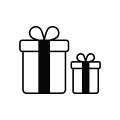 Gifts icon, vector stock illustration.