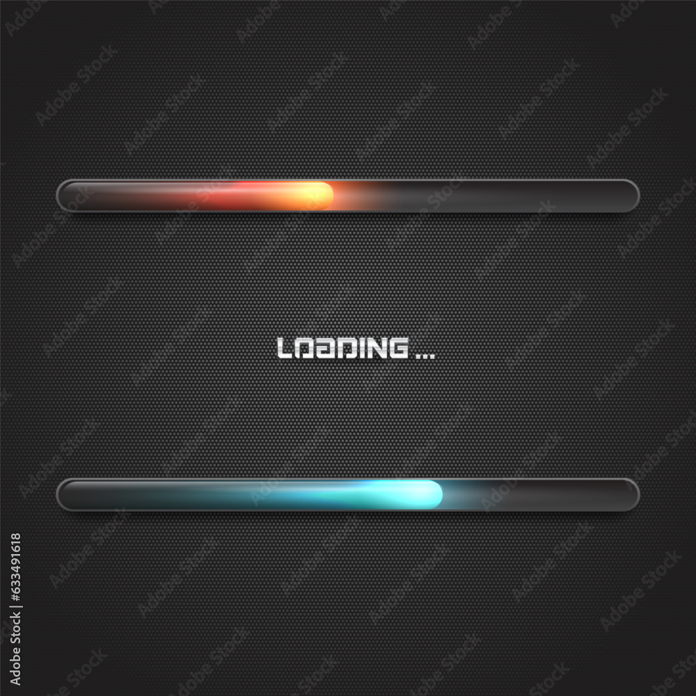 Poster progress loading bar. downloading process. concept technology. vector illustration.