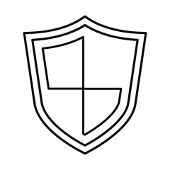 Security defense icon In Outline Style