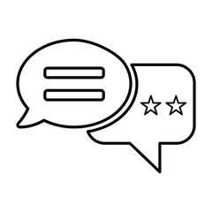 Customer Review Icon In Outline Style