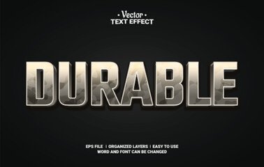 Durable Editable Vector Text Effect.