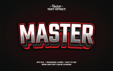 3d Master Editable Vector Text Effect.